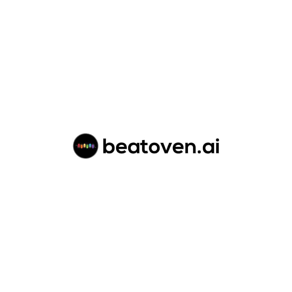 Logo of Beatoven.ai, an AI-powered music generation platform offering customizable, royalty-free tracks tailored for videos, podcasts, and various content needs.